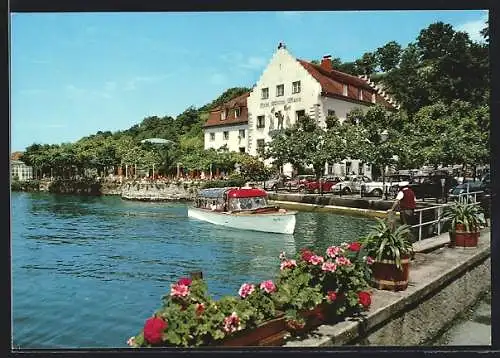 AK Meersburg am Bodensee, Hotel Wilder Mann am Wasser