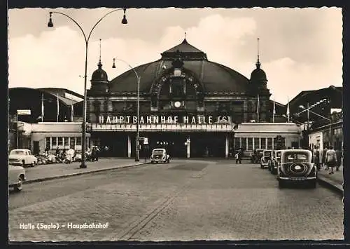 AK Halle / Saale, Hauptbahnhof