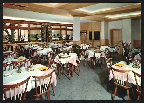 AK Höchenschwand /Hochschwarzwald, Restaurant Gasthof Zur Post, Speisesaal