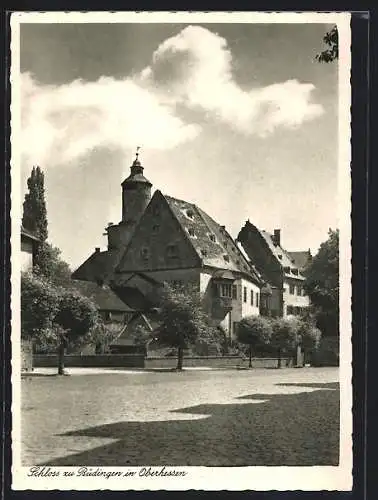 AK Büdingen / Hessen, Partie am Schloss