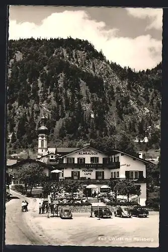 AK Reit i. Winkl, Hotel Almrausch mit Hausberg