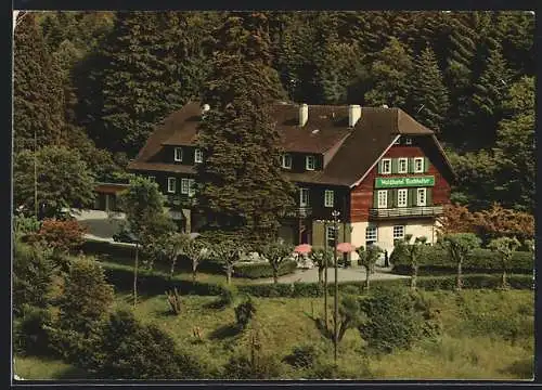 AK Baden-Baden, Waldhotel Fischkultur, Inh. Fam. Buchner