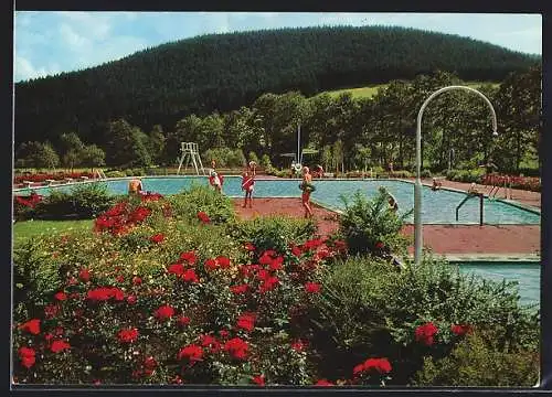 AK Mitteltal im Schwarzwald, Freischwimmbad mit Sprungturm