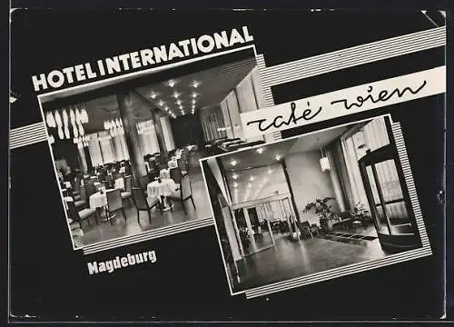 AK Magdeburg, Hotel International, Café Wien