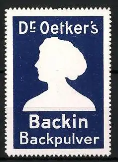 Reklamemarke Dr. Oetkers Backin Backpulver, Frauenbüste