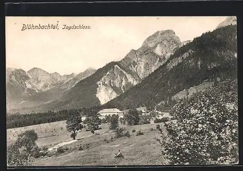 AK Blühnbachtal, Blick auf das Jagdschloss