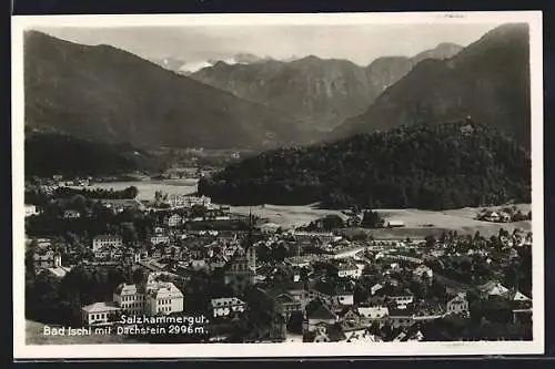 AK Bad Ischl / Salzkammergut, Totale mit Dachstein
