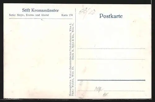 AK Kremsmünster, Strassenpartie mit Stift