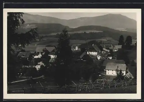 AK St. Georgen bei Neumarkt, Totalansicht aus der Vogelschau