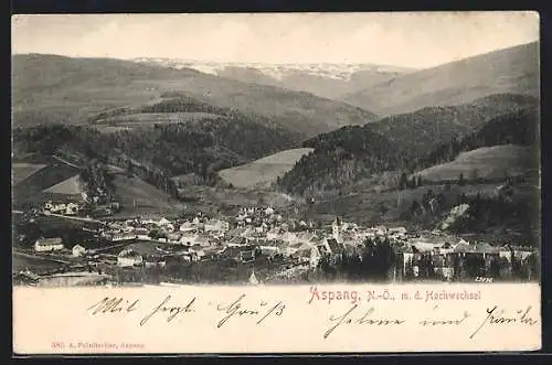 AK Aspang, Gesamtansicht mit dem Hochwechsel