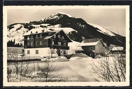 AK Hinterglemm-Saalbach, Hotel Frohe Heimat