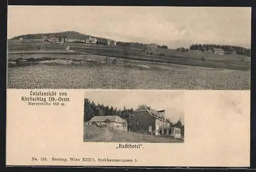 AK Kirchschlag, Ortsansicht mit Badehotel