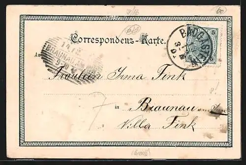 Lithographie Gastein, Ortsansicht mit Grand Hotel Gasteiner Hof, Oberer Wasserfall, Schreckbrücke