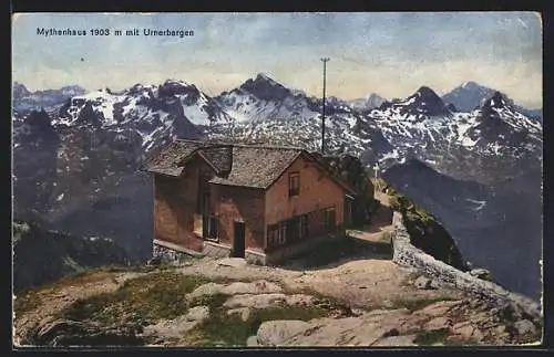 AK Mythenhaus am Mythenkulm mit Urnerbergen