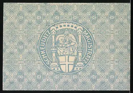 Notgeld Schkeuditz 1918, 10 Pfennig, Wappen