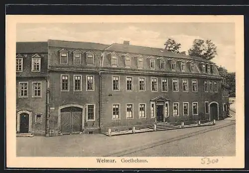 AK Weimar / Thür., Goethehaus