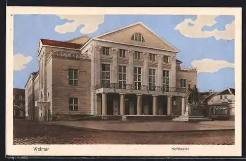 AK Weimar / Thür., Hoftheater