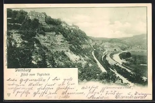 AK Dornburg / Saale, Blick vom Vogtstein