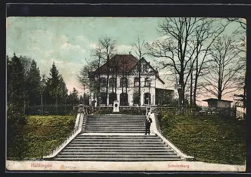 AK Hattingen / Ruhr, Gasthaus Schulenburg