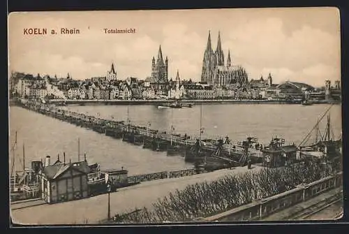 AK Köln a. Rhein, Totalansicht aus der Vogelschau