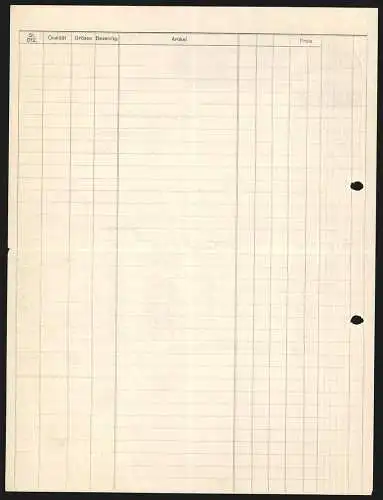 Rechnung Ebingen 1933, Reinhold Haux KG, Mechanische Tricotwaren-Fabrik, Hauptbetrieb und Filiale