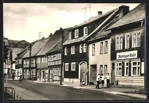 AK Schwarza / Thür., Konsum-Gaststätte Thüringer Wald, Hauptstrasse