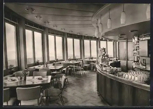 AK Frankenhausen / Thür., HOG Turmcafé, Fernsehturm Kulpenberg