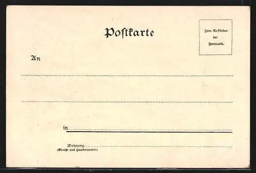 Lithographie Königstein / Elbe, Ortsansicht mit Umland