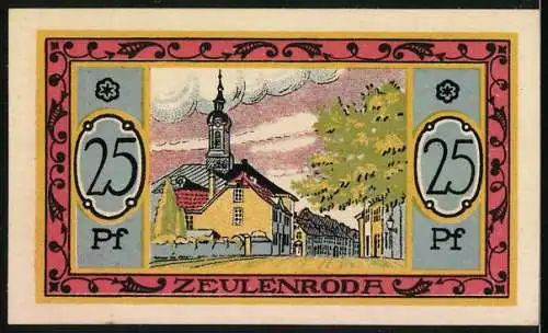 Notgeld Zeulenroda 1921, 25 Pfennig, Wappen
