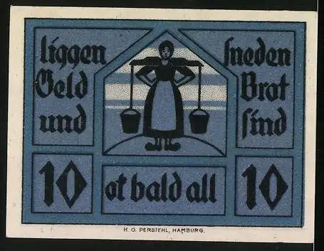 Notgeld Neuhaus a. Oste 1921, 10 Pfennig, Wappen