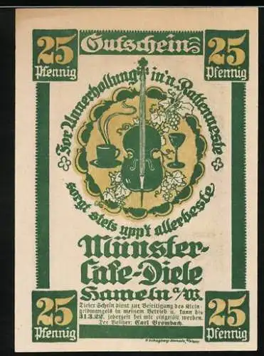 Notgeld Hameln 1922, 25 Pfennig, Der Kinderauszug 1284