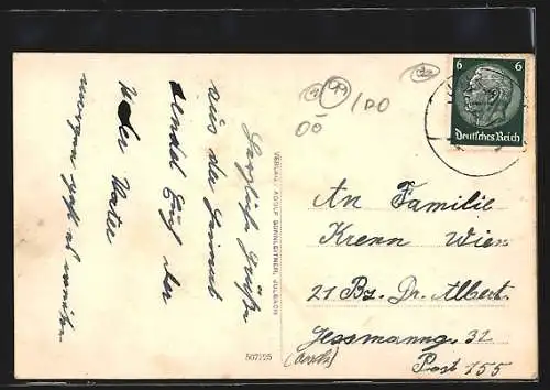 AK Julbach, Strassenpartie mit Geschäft