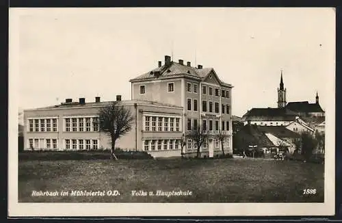 AK Rohrbach im Mühlviertel, Volks u. Hauptschule