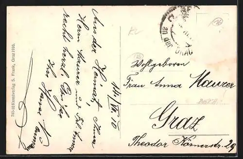 AK Spittal a. d. Drau, Ortsansicht mit Goldeck