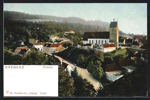 AK Bregenz, Ortspartie mit Kloster Thalbach