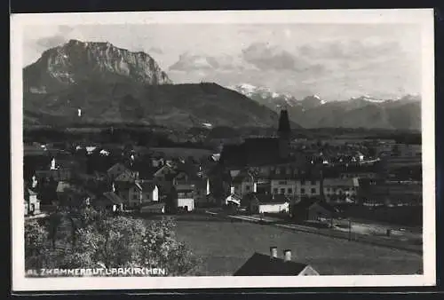 AK Laakirchen /Salzkammergut, Ortsansicht mit Kirche