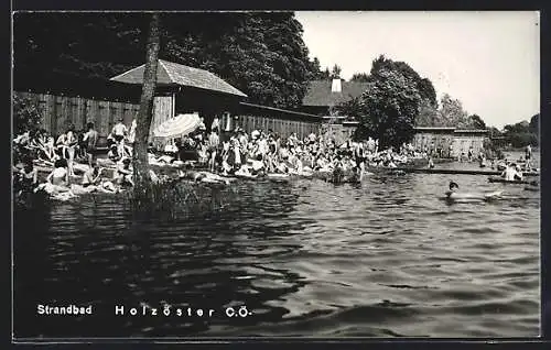 AK Franking, das belebte Strandbad am Holzöstersee