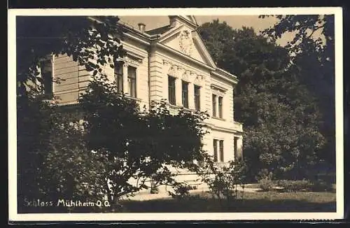 AK Mühlheim, Schloss Mühlheim umgeben von Bäumen