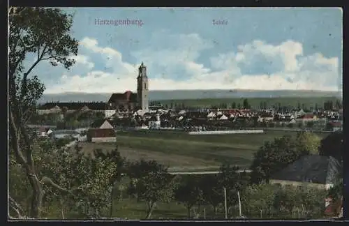 AK Herzogenburg, Totalansicht mit Kirche