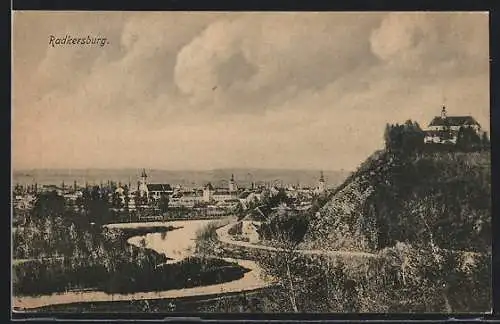 AK Radkersburg, Ortsansicht mit Burg