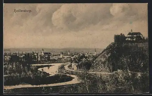 AK Radkersburg, Ortsansicht mit Burg