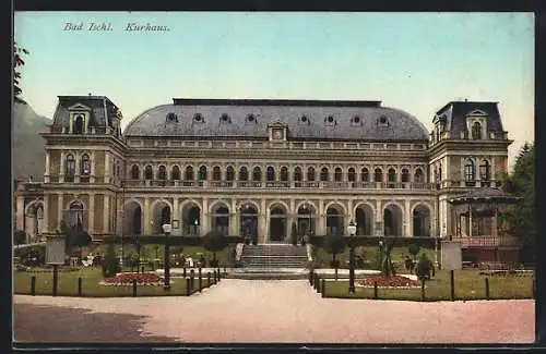 AK Bad Ischl, Kurhaus mit Parkanlage