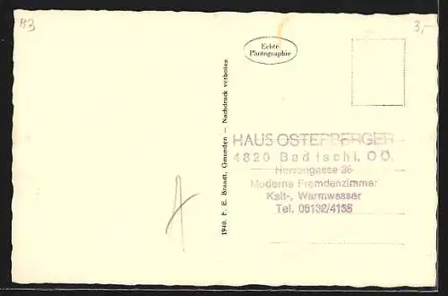 AK Bad-Ischl, Schneebedeckte Ortsansicht