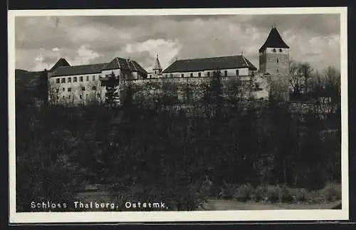 AK Schlag bei Thalberg, Blick auf das Schloss Thalberg