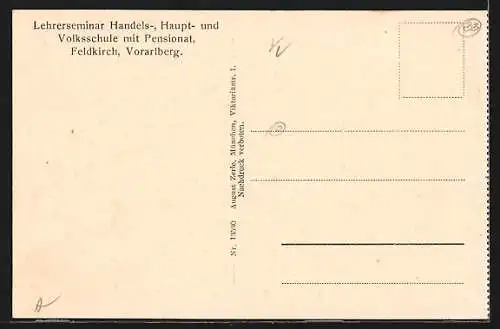 AK Feldkirch /Vorarlberg, Lehrerseminar Handels-, Haupt- und Volksschule mit Pensionat, Konferenzzimmer