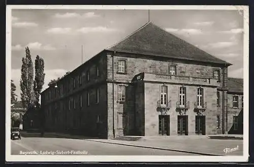 AK Bayreuth, Strassenpartie an der Ludwig Siebert Festhalle