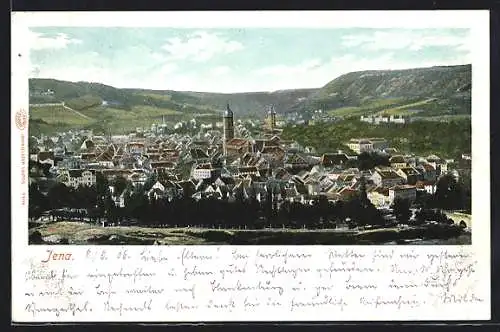 AK Jena, Ortsansicht mit Blick zur Kirche