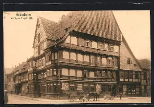 AK Hildesheim, Gasthaus Goldener Engel 1548