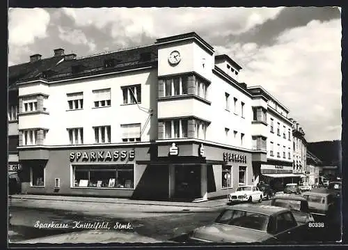 AK Knittelfeld, Sparkasse mit Strasse