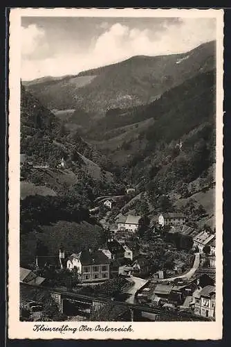 AK Kleinreifling, Ortsansicht mit Blick ins Tal